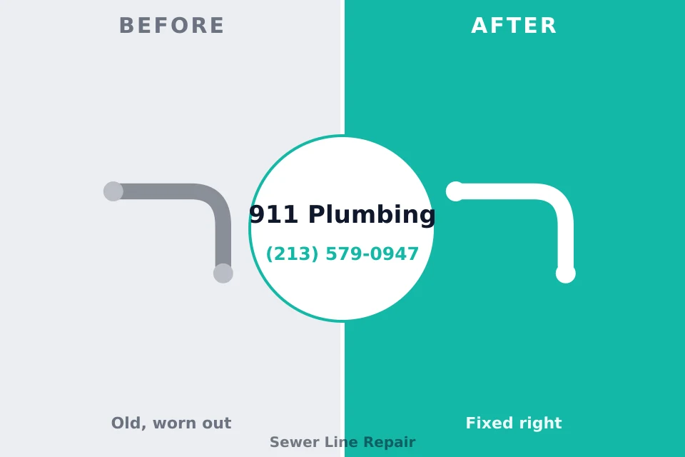 Before and after: plumbing repair Frankford, DE